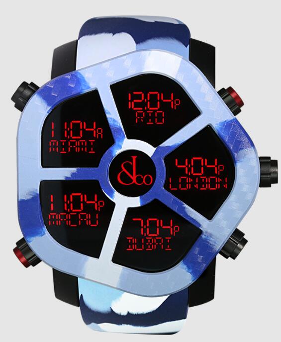 Jacob & Co. GHOST CARBON CAMOUFLAGE BLUE Watch Replica GH100.11.NS.PC.ANP4D Jacob and Co Watch Price